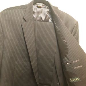 Black Pinstriped Ralph Lauren Suit